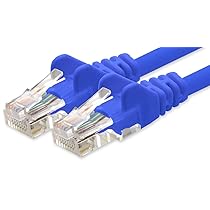 1aTTack.de 10m Cavo di Rete blu – 1x – Cat.6 Ethernet Gigabit Lan RJ45 10 100 1000 Mbit s – Cavo Patch UTP compatibile con Cat.5 Cat.5e Cat.7 Cat.8 – blu – 1x – 10m