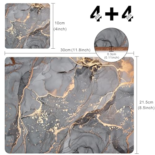 HAOCOO Placemats and Coasters Set of 4 - Image 2