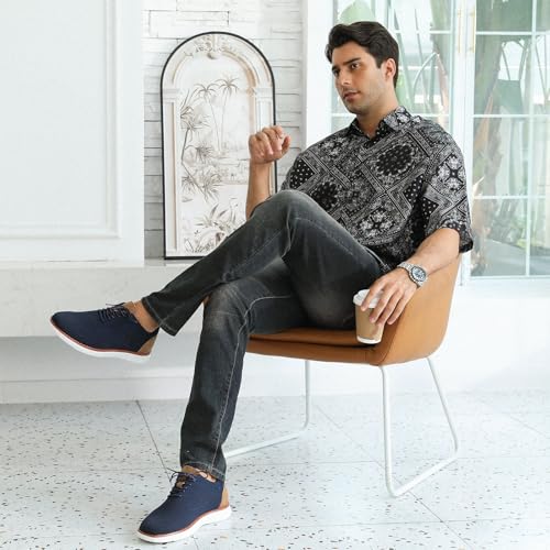 Mens Casual Dress Shoes Business Casual Sneakers Comfortable Dress Tennis Shoes for Men Lightweight Breathable Men's Oxfords4