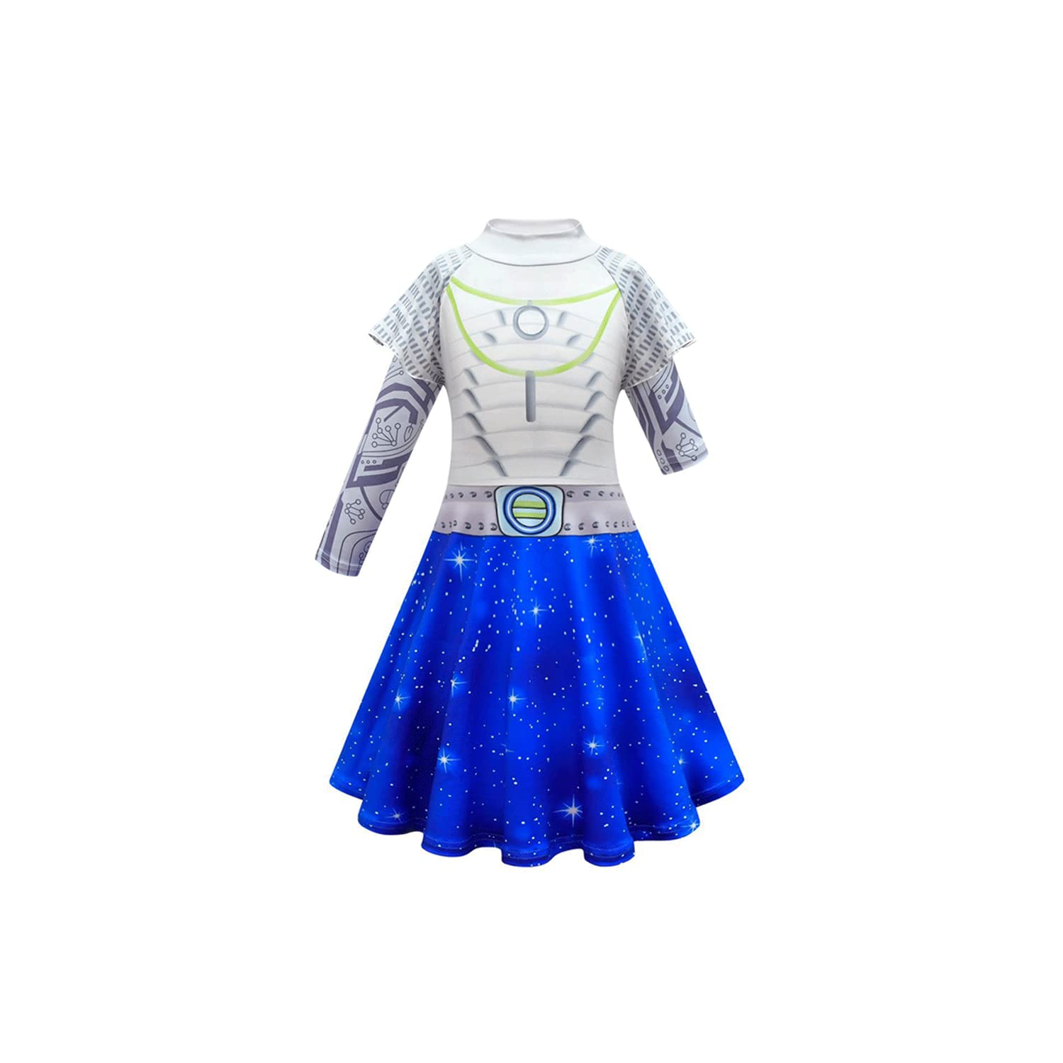 Zombies Costumes Alien Character Dress for Kids Girls 5-12 Years