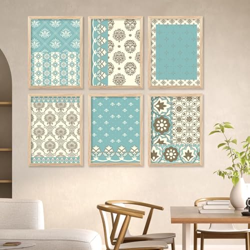Image of kotart Premium Digital Madhubani Art Paintings with Frame for Home Decor - Framed Wall Painting for Living Room Bedroom Office Room Decor - Painting for Wall Decoration - Pack of 6 (19X25 inch)