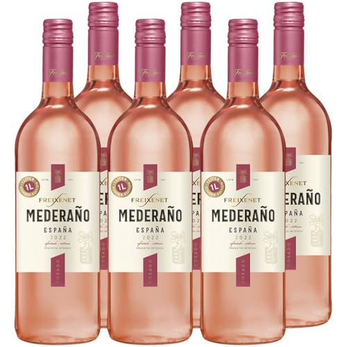 Mederaño Rosado Wein (6 x 1l) l Cuvée l halbtrocken l fruchtig leicht l für gemütliche Abende mit Freunden