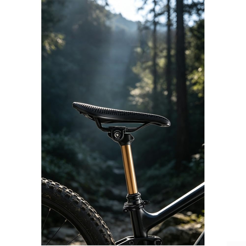 Yhenlovtt Reggisella Dropper in alluminio con telecomando | Passacavo interno, altezza regolabile per mountain bike, sistema idraulico sigillato, componente per ciclismo fuoristrada
