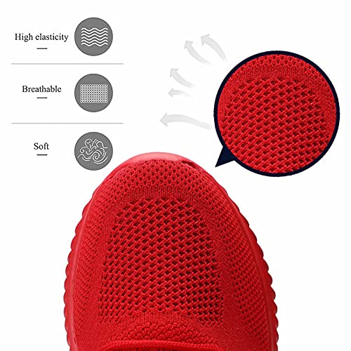 Image of Socviis Mens Slip On Running Shoes Athletic Walking Trainers Lightweight Breathable Mesh Tennis Sneakers