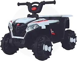 Zippy Toys, Quadriciclo Infantil ATV Elétrico Branco 6V