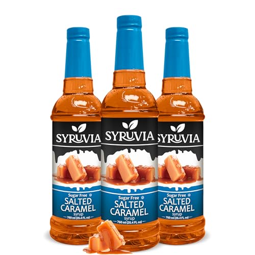 Syruvia Sugar Free Salted Caramel Syrup 3-Pack