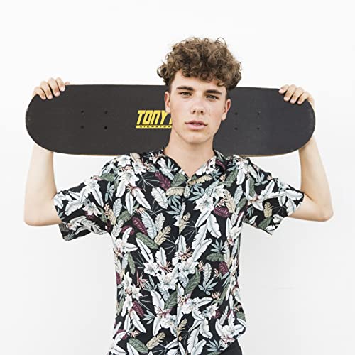 Image of Tony Hawk 31 inch Skateboard - Signature Series 1 Skateboard with Pro Trucks, Full Grip Tape, 9-Ply Maple Deck, Ideal for All Experience Levels