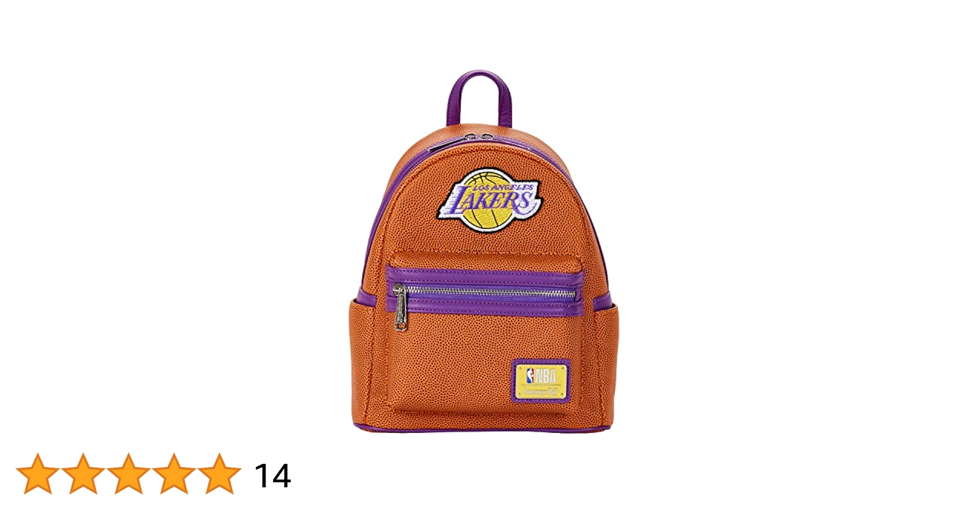 【Lounge Fly】NBA Los Angeles Lakers Basketball Backpack Amazon.com : Loungefly NBA: Los Angeles Lakers Basketball