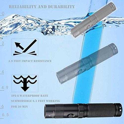 Lightfe Uv Flashlight 365Nm Uv Black Light Uv302D With Lg Uv Led Source, Black Filter Lens, Max.3000Mw High Power For Uv Glue Curing, Rocks And Mineral Glowing, Pet Urine Detector, Ac Leak Detector …… #TOP6