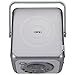 Jensen FM Stereo CD555 Bluetooth Boombox, Silver, 7.00 x 9.75 x 6.00 inches