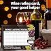 lasuroa 30pcs Wine Tasting Scorecards, Blind Tasting Note Sheets Record Cards Vintage Party Supplies for Wine Events & Club Gatherings