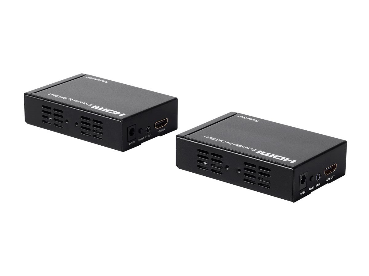 Monoprice Blackbird 116048 - Estensore HDMI su CAT6 singolo (TCP/IP), 100 m, con supporto IR