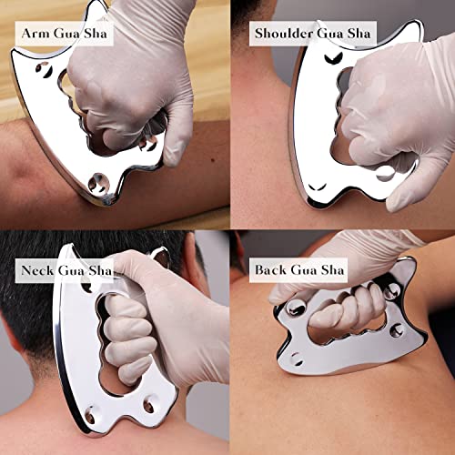 Zizzon Stainless Steel Gua Sha Massage Tools Soft Tissue Mobilization Physical Therapy For Back, Legs, Arms And Shoulders #TOP5