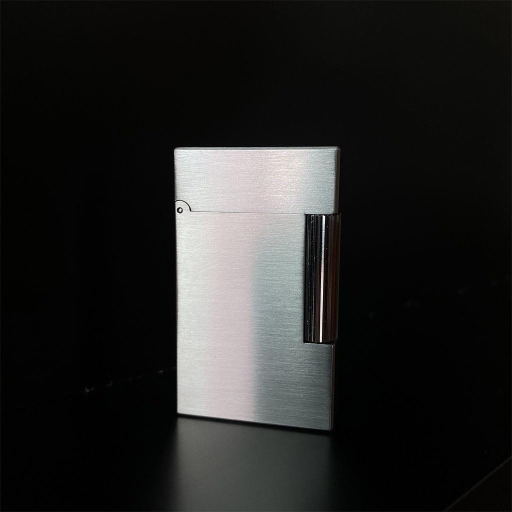 High-End Brass Lighter Side Sliding Flip Piano Sound Classic Portable Old Lighter Smooth Glossy Simple Shape Father Boyfriend