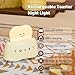YUN FROG Cute Cartoon Toaster Night Light Table Lamp Desktop Lighting Ornaments Nursery Kids Toys LED Nightlight Gifts Bedroom Decor Yellow