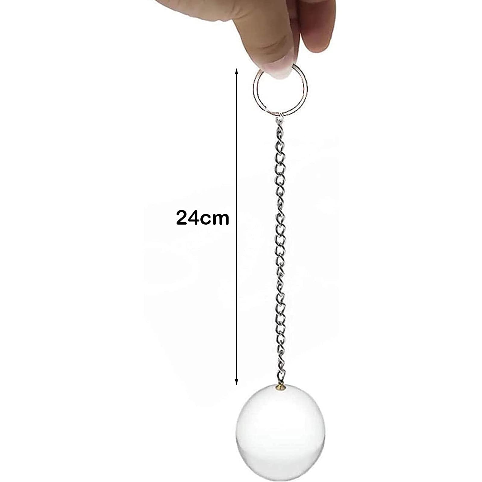 Plug anale Perline anali Catena anale Catena lunga Perline anali in vetro Perline in vetro Sfere di cristallo Sfere anali vaginali dell'amore Giocattolo sessuale per uomini Donne(Ø:5cm)