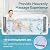 4-6 Person Inflatable Hot Tub, Large Square Blow Up Portable Hot Tub, Leak-Proof PVC Outdoor Spa with 130 Air Jets, Insulated Cover and Heater Pump, 73” X 73”X 25”