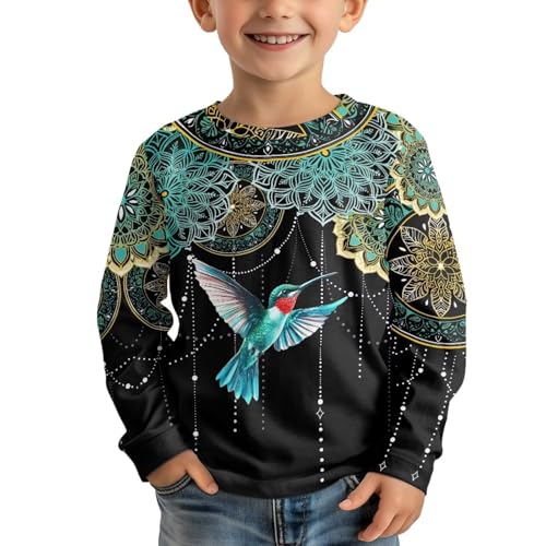 Image of Long Sleeve Shirts for Girls Winter Tops 3-16t Cartoon T Shirts for Fall Clothes