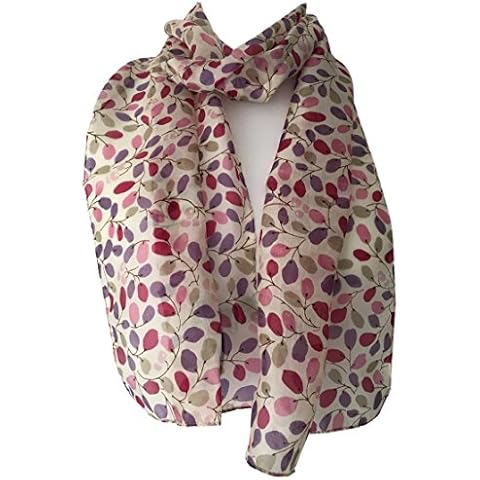 Purple Possum® Floral Silk Scarf Ladies 100% Silk Purple Possum® Pink Flowers Flower Print Cover
