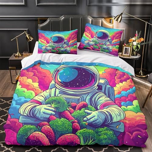 Housse de couette confortable King parure de lit microfibre pour nuits agitées - 2