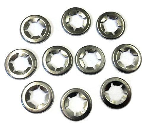 Stainless Steel Genuine Starlock Washer For Metric Round Shaft 8mm Pack Of 25