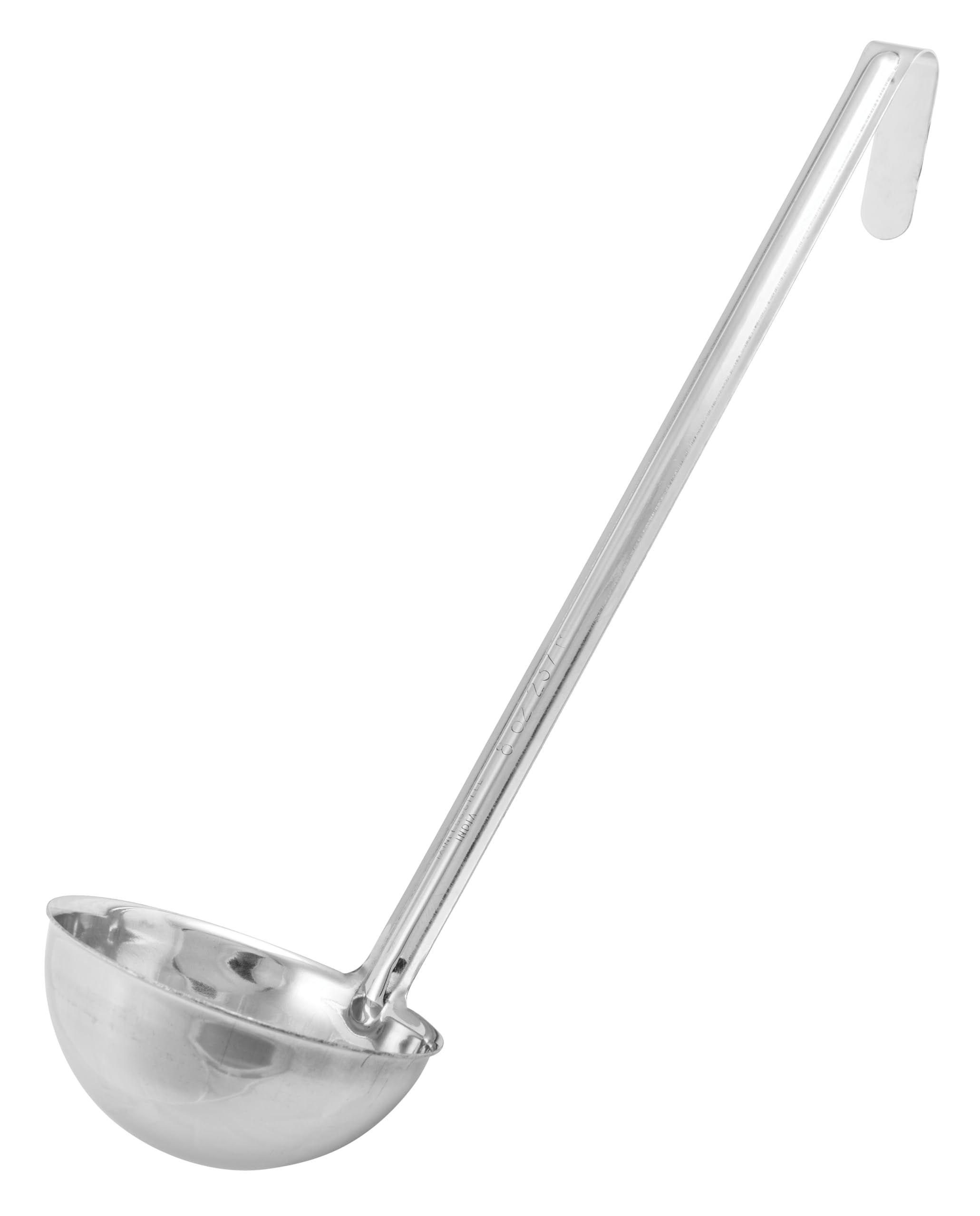 Winco Prime One Piece Stainless Steel Ladle, NSF Listed, 8 Ounce