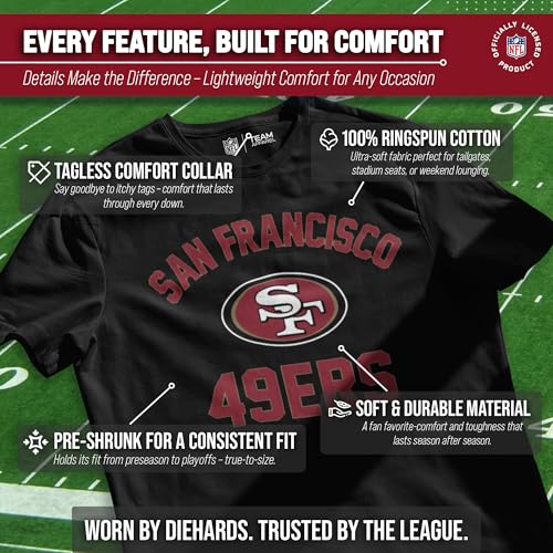 Image of NFL Gameday Cotton Blend T-Shirt for Men and Women - Licensed