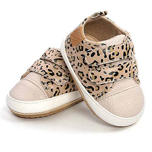 Image of SOFMUO Baby Boys Girls High Top Ankle PU Leather Sneakers Soft Rubber Sole Infant Moccasins Newborn Oxford Loafers Anti-Slip Toddler Wedding Uniform Dress Shoes