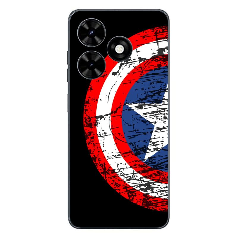 FCS Printed Designer Vinyl Mobile Back Skin Sticker for Tecno POP 8| Protects Against Dust, Precision-Fit, Vinyl, Bubble-Free Installation- (FCS-75)