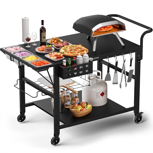 Leteuke Pizza Oven Table for Blackstone Griddle