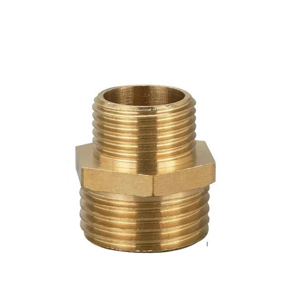 1/8" 1/4" 3/8" 1/2" filetage mâle à femelle douille hexagonale connecteurs de tuyaux en laiton adaptateur de coupleur en laiton raccord fileté-3l8 à 1l2-10 pièces