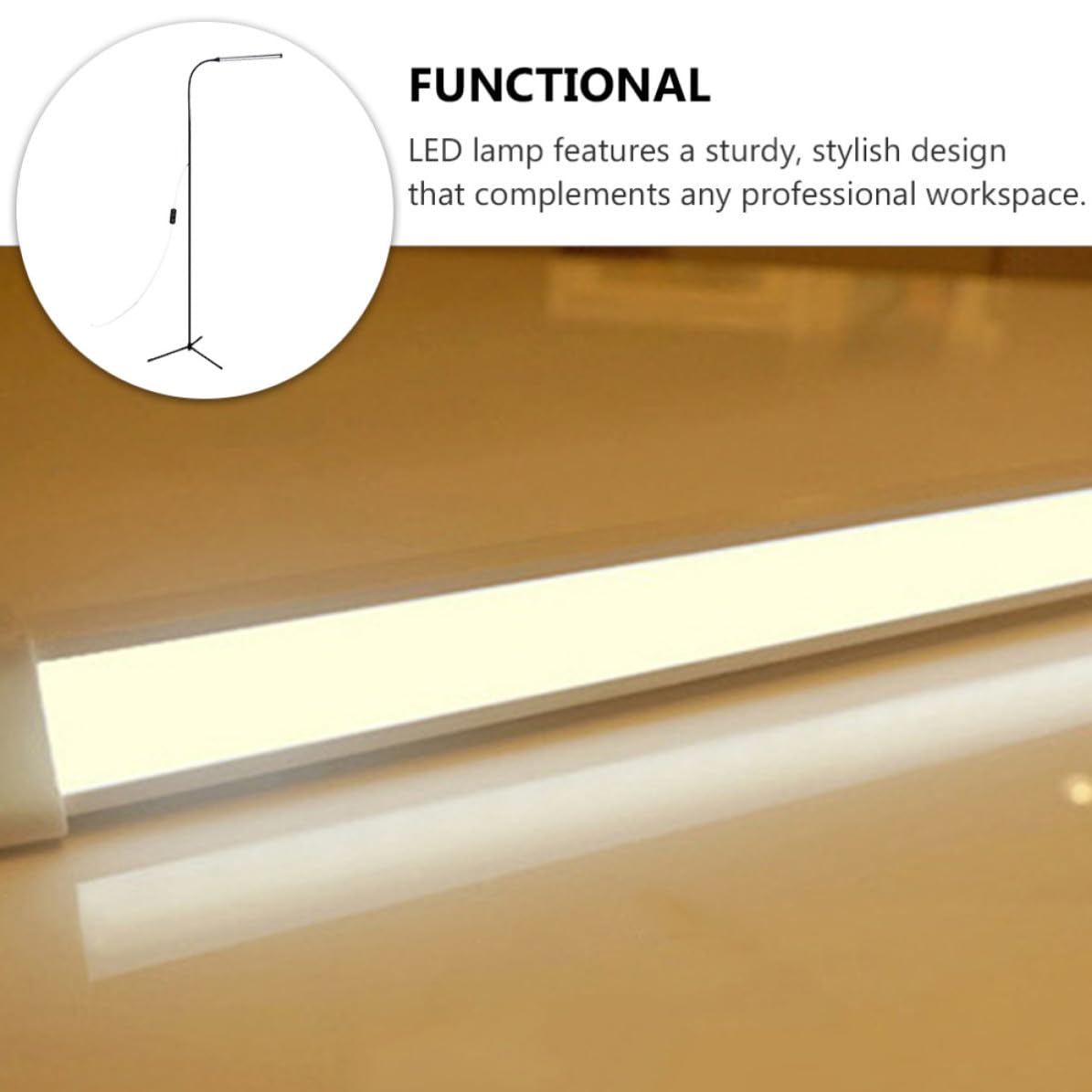 TOPBATHY Lampada da Terra LED a Collo di Cigno, Lampada da Lettura Dimmerabile in Alluminio e Ferro, Nera, Alimentazione Usb, con Clip, per Comodino e Lettura