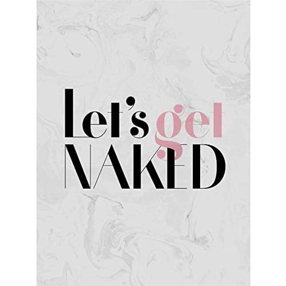 Wee Blue Coo Dusty Rose Lets Get Naked Wall Art Print