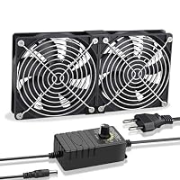 GDSTIME – GDSTIME Dual 120mm Lüfter 230V 2x 120mm PC Lüfter Doppelkuge