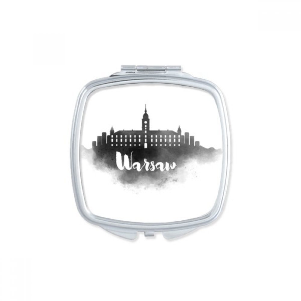 Miroir de poche Varsovie pour retouches maquillage en voyage et au bureau