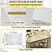 VEVOR Plastic Table Cover 40 x 72 Inch, 1.5 mm Thick Clear Table Protector, Rectangle Clear Desk Mat, Waterproof & Easy Cleaning for Office Dresser Night Stand