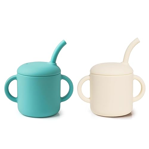 Miniatura 10 de Vaso de silicona prémium para bebé, 6 onzas, sin BPA, de silicona de grado alimenticio, para bebés y niños pequeños a partir de 6 meses, resistente