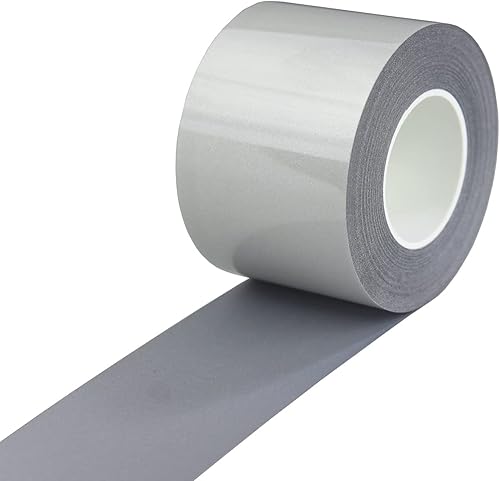 Miniatura 7 de NOZUONO Cinta de vinilo termotransferible reflectante HTV de alta visibilidad para ropa gris 1 pulgada x 20 yardas