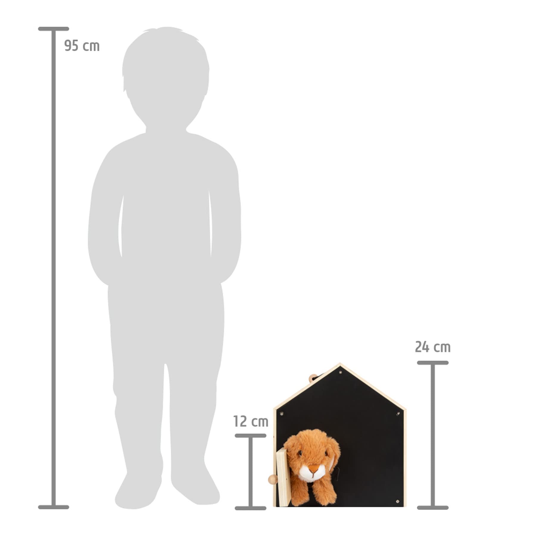 small foot Hasenstall mit Auslauf aus Holz, mit umfangreichem Zubehör, Rollenspielzeug für Kinder ab 3 Jahren, 12399