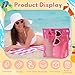 Threan 24 Pcs Teacher Appreciation Gift Bulk Beach Pool Favors Set Include Mesh Tote Bags Pastel Mini Handheld Portable Fans Straw Tumbler Heart Sunglasses Summer Appreciation Gifts