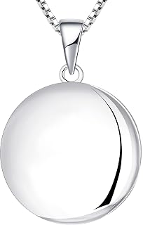 Heart Locket Necklace 925 Sterling Silver Personalized Photo Lockets Pendant Custom Picture Jewelry for Women