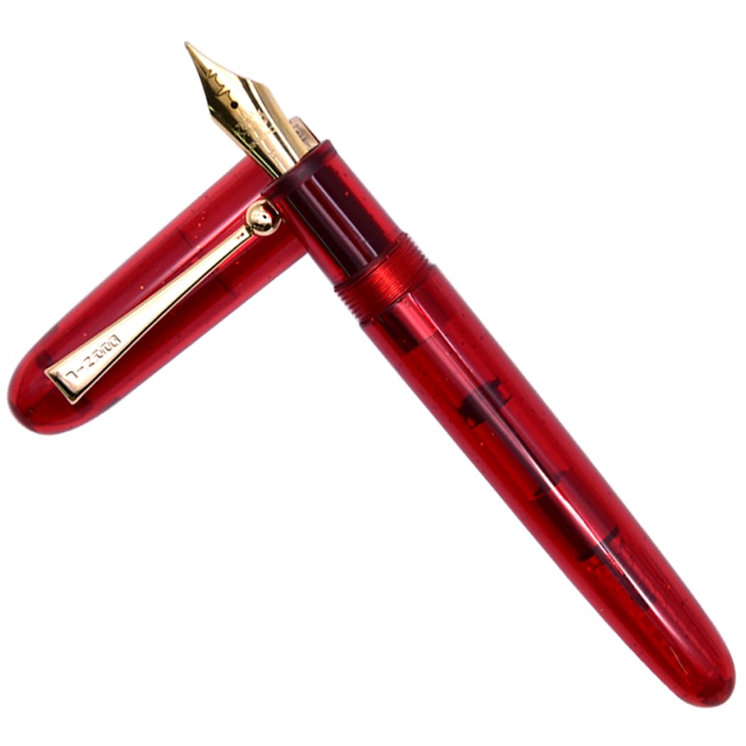 Ranvi Jinhao 9013 Fountain Pen Heartbeat Point,Medium Nib 0.7mm Office Writing Ink Pen with Converter(Red) — image 1