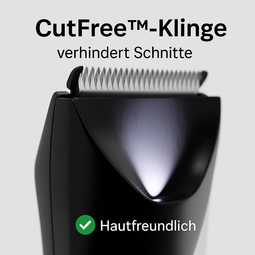 THE ORIGINAL rasierer - Für die Körper- und Intimpflege Intimrasierer für Männer – wasserdichter Körperhaarschneider für trockene und nasse Rasur