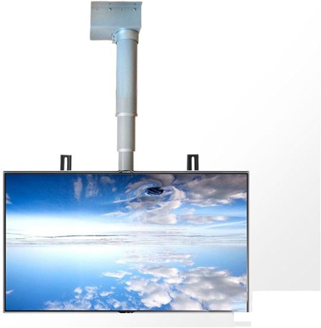 Elektryczny uchwyt sufitowy z silnikiem do telewizora, regulowana wysokość i pilot do telewizorów od 32 do 65 cali - uniwersalny uchwyt sufitowy (90 cm)