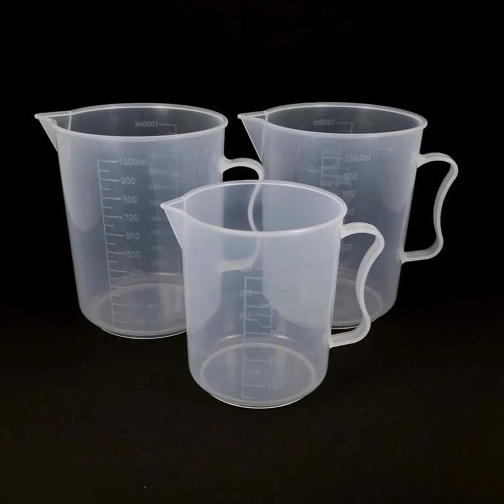 Attrezzature e forniture di laboratorio 1 misurino da laboratorio 250 ml/500 ml/1000 ml/2000 ml/3000 ml/5000 ml con becher graduato manico