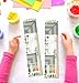 AVXINSOK 50 Pcs Greenery Desk Name Tags for Classroom Alphabet Multiplication Chart Name Plates for Preschool Student Desks Classroom Nametags
