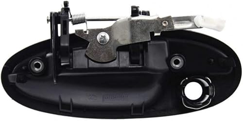 Miniatura 6 de KarParts360 Para Buick Riviera - Manija de puerta exterior delantera, lado del pasajero, color negro liso 1995 96 97 98 1999  con orificio para