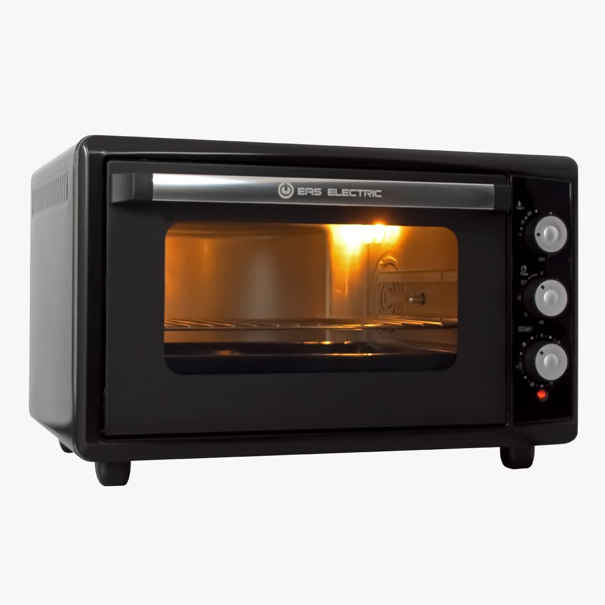 EAS ELECTRIC SMART TECHNOLOGY ENV50T Four électrique à convection 50 L Four à micro-ondes fonction turbo et grill Mini four jusqu'à 250 °C Minuterie 90 min Isolation et double verre