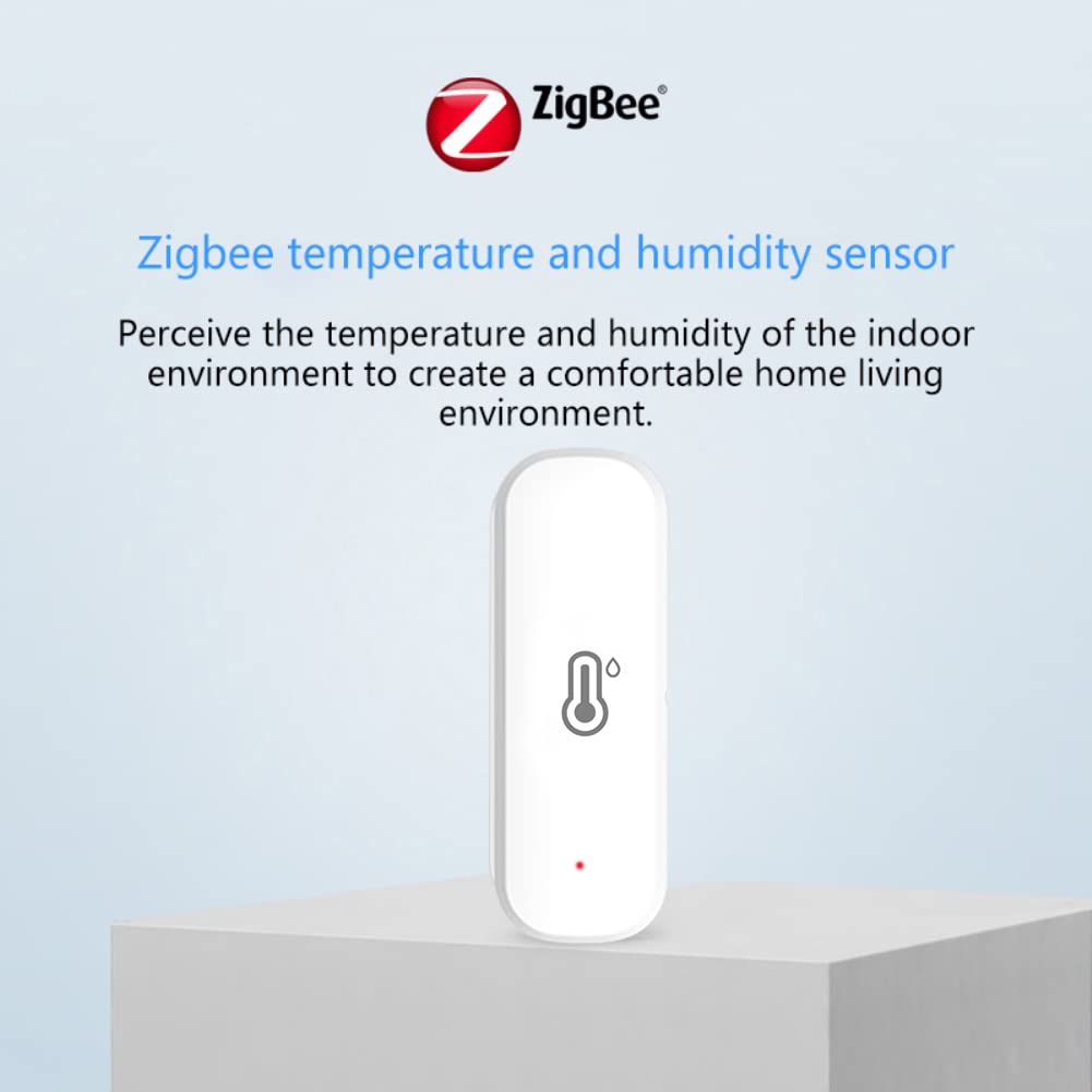 4 STKS Smart WiFi Hygrometer Temperatuursensor, Draadloze Hoge Precisie Temperatuur Vochtigheid Sensor Monitor APP Afstandsbediening Monitor voor Thuis, Werken met voor Tuya APP, Alexa