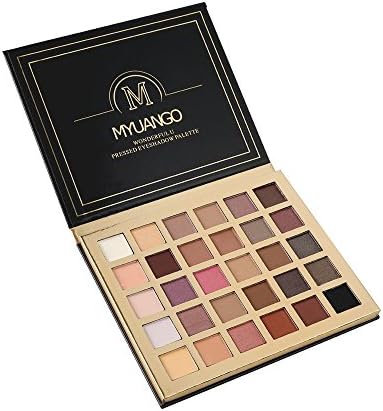 MYUANGO Glamorous Color Eye Makeup Palettes Eyeshadow Naked Makeup Earth Color Smokey Pearlescent Easy to Color not Blooming (30 Color)